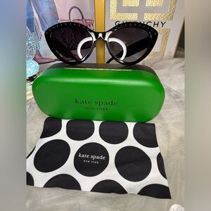 3 piece Kate Spade Cat Eye Sunglasses with Case and Cloth